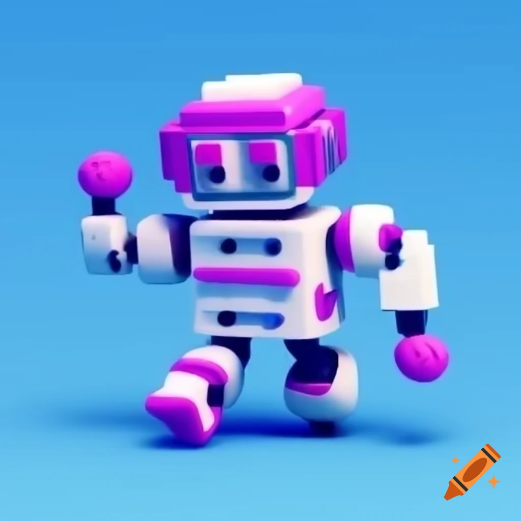 Robot relaxing on cabin deck by lake enjoying a drink with mountains