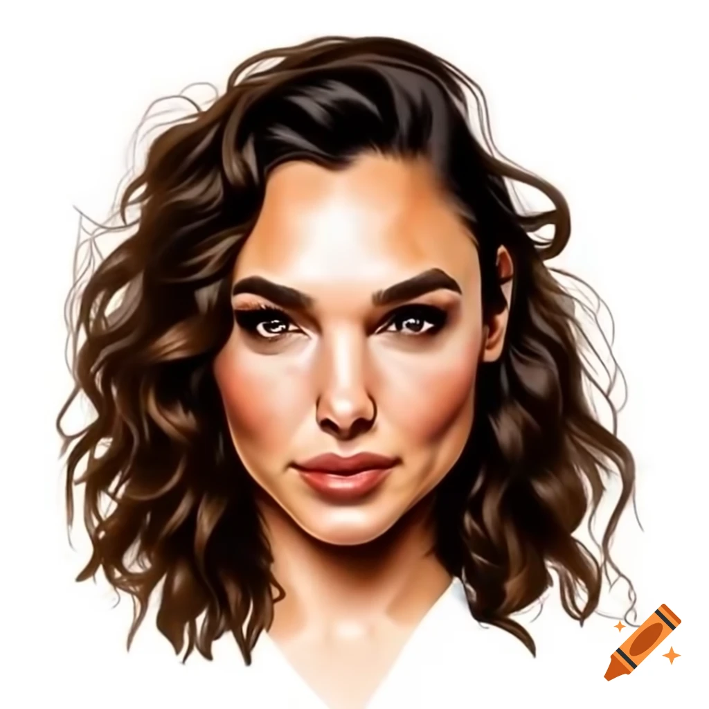 Gal Gadot with curly hair
