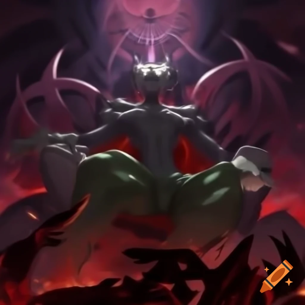 Eldritch god of destruction in Shin Megami Tensei art style