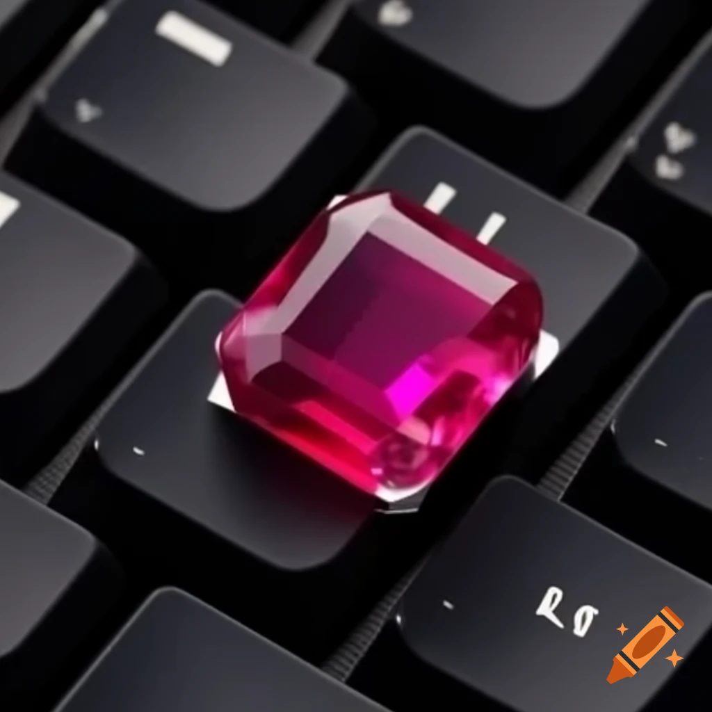 Rectangular ruby replacing CTRL key on keyboard