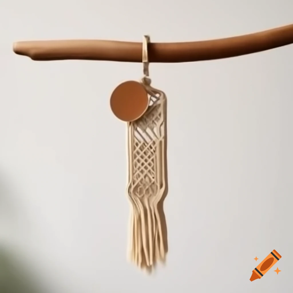 Macrame keychain design