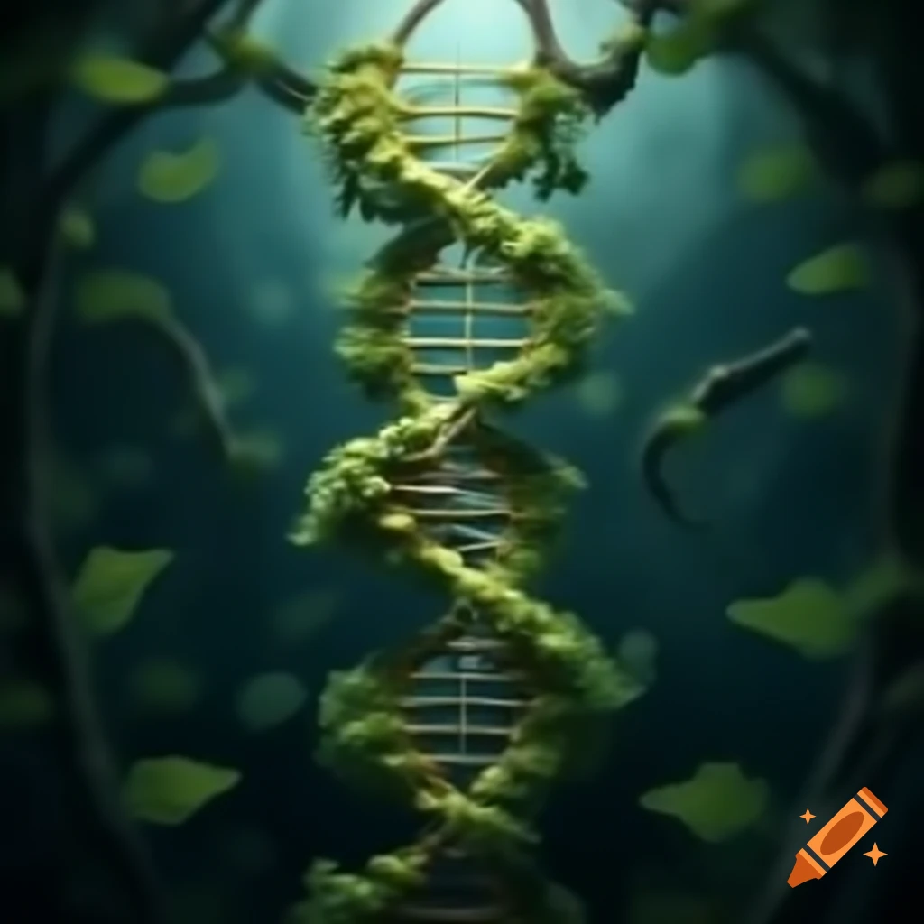 DNA sacred vine illustration