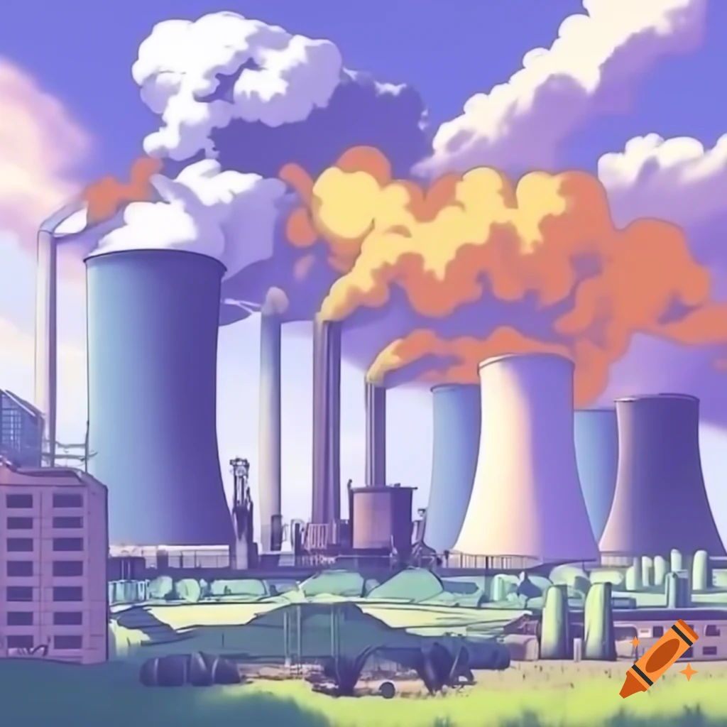 Air pollution affecting urban landscape