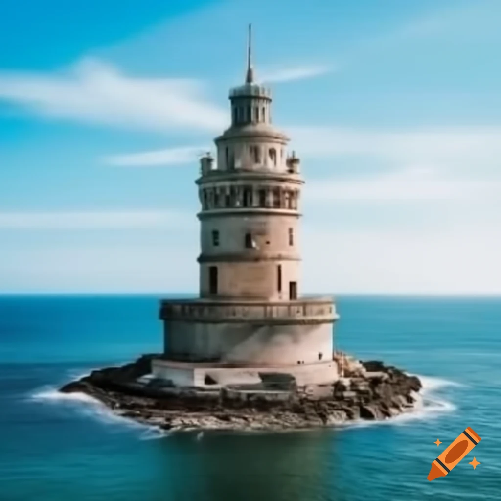 Galata Tower submerged underwater