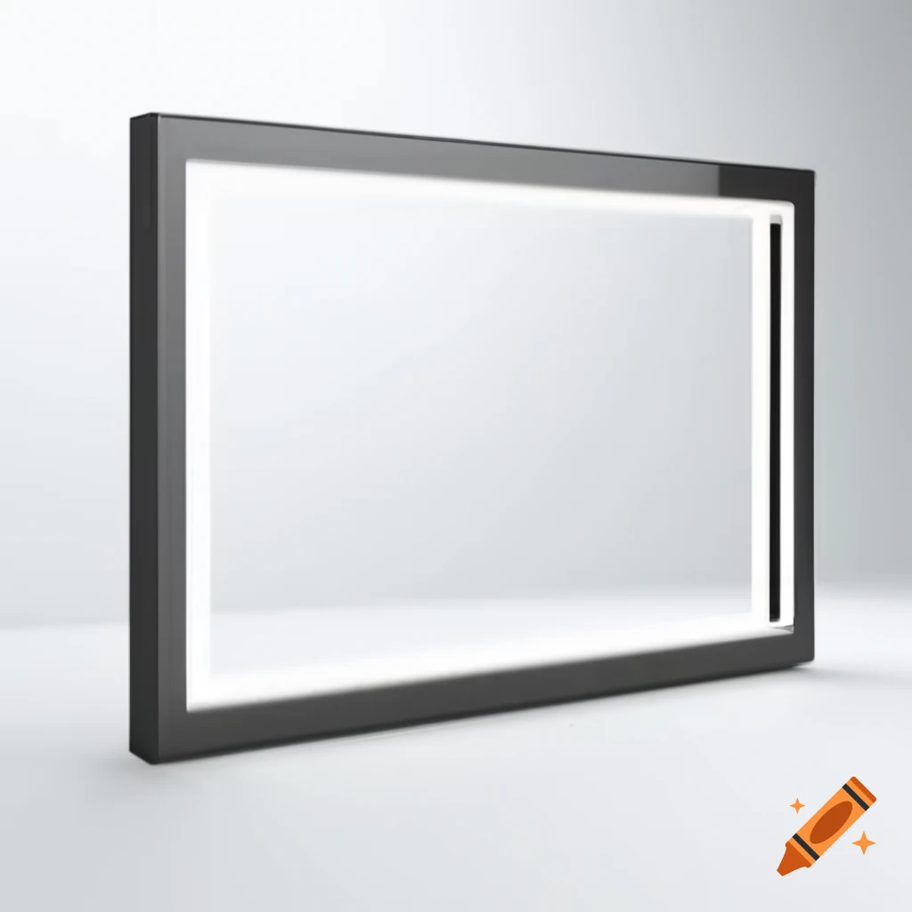 Sleek modern medal display frame with matte black background