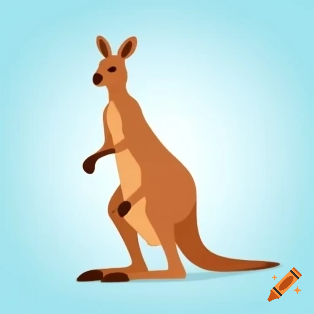 Kangaroo standing in its natural habitat