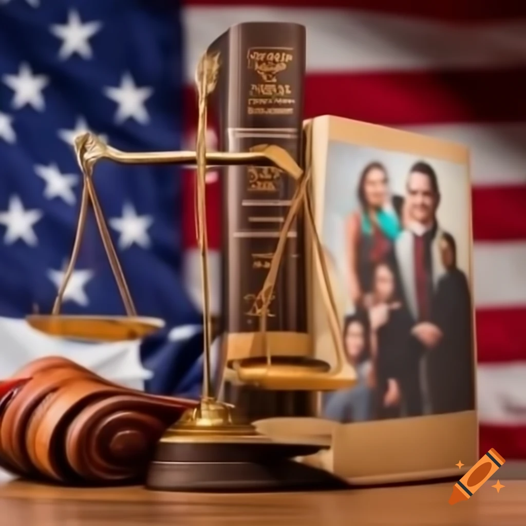 Book titled 'Conservatism' with traditional symbols including scale of justice, family, and American flag