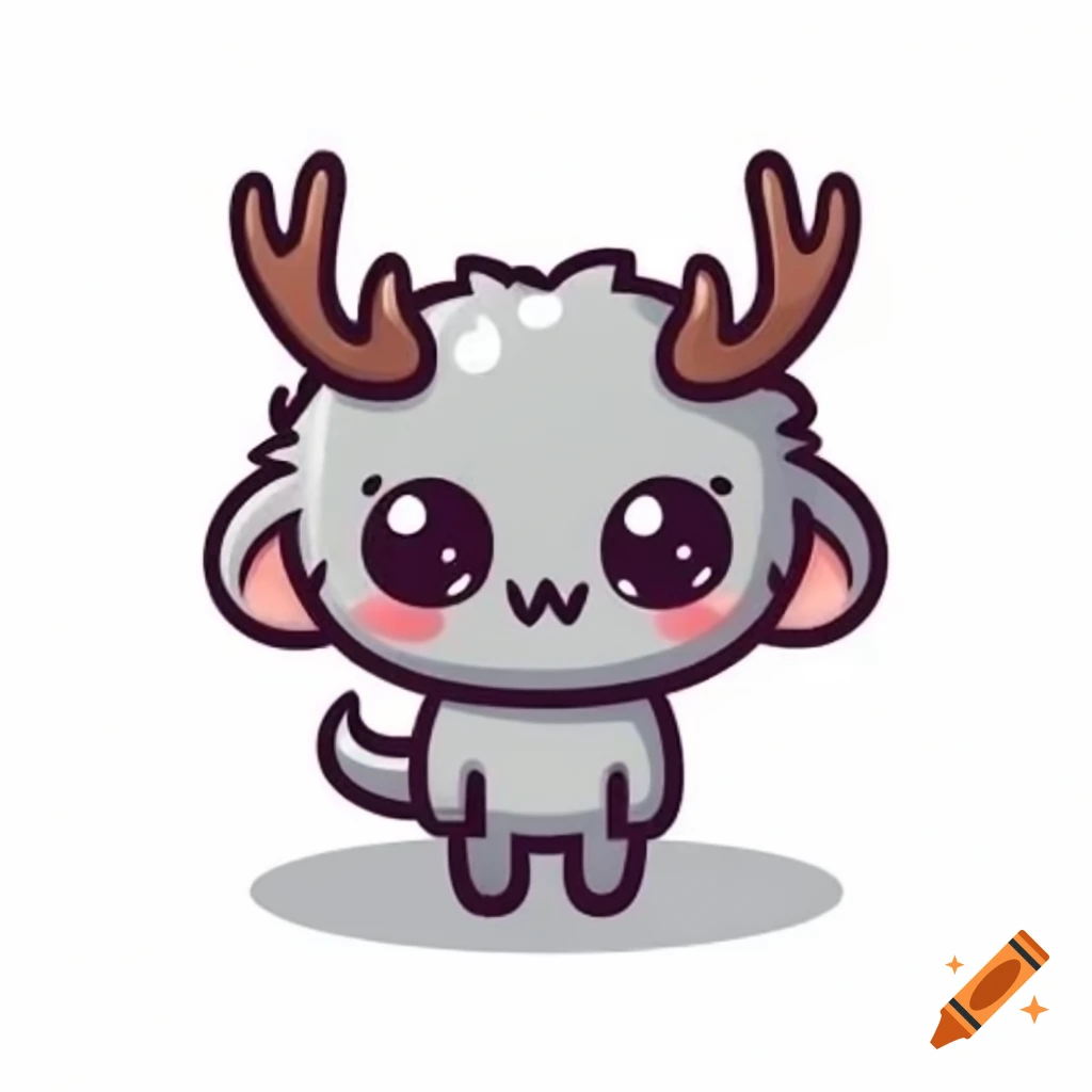 Cute wendigo vector illustration