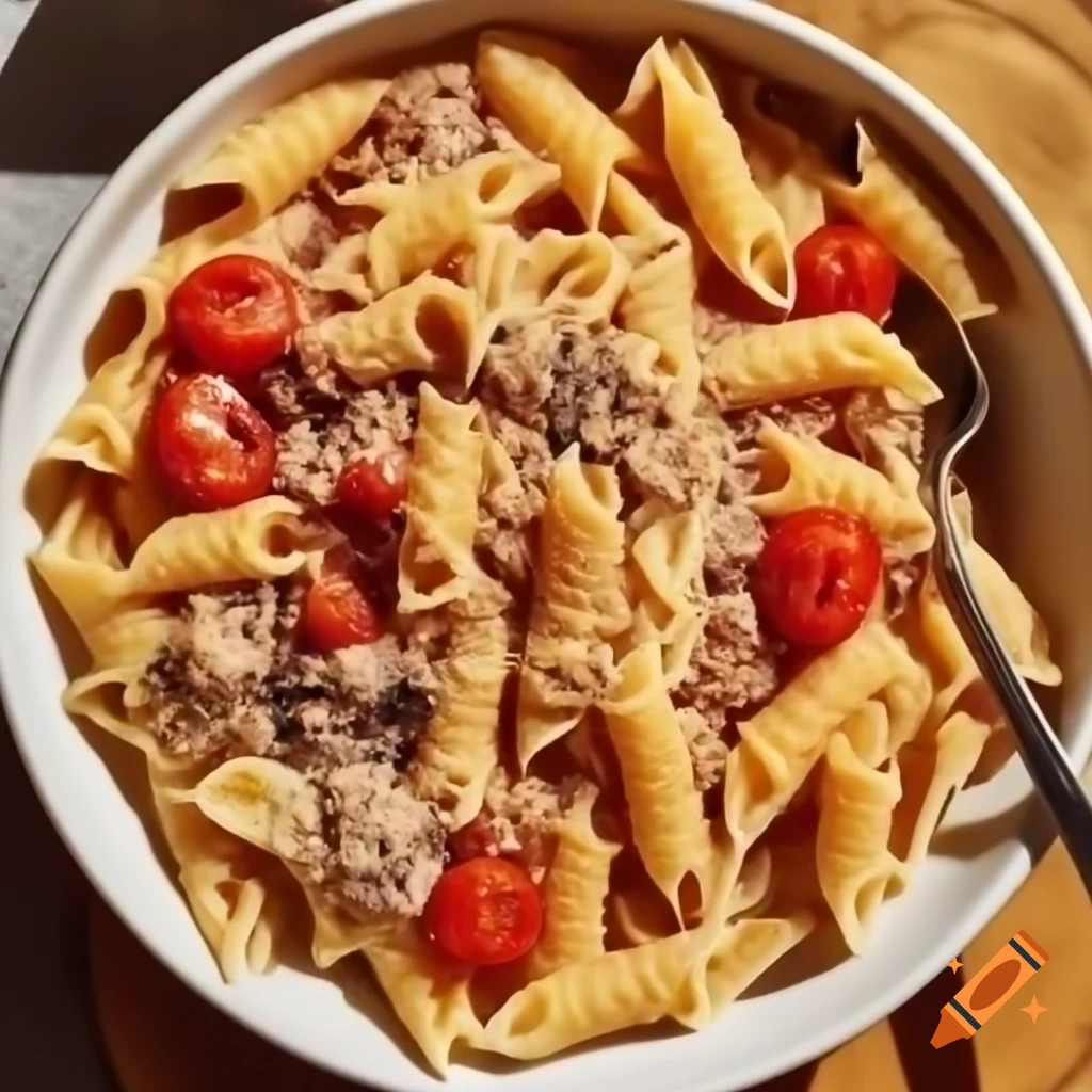 Pasta and oatmeal dish