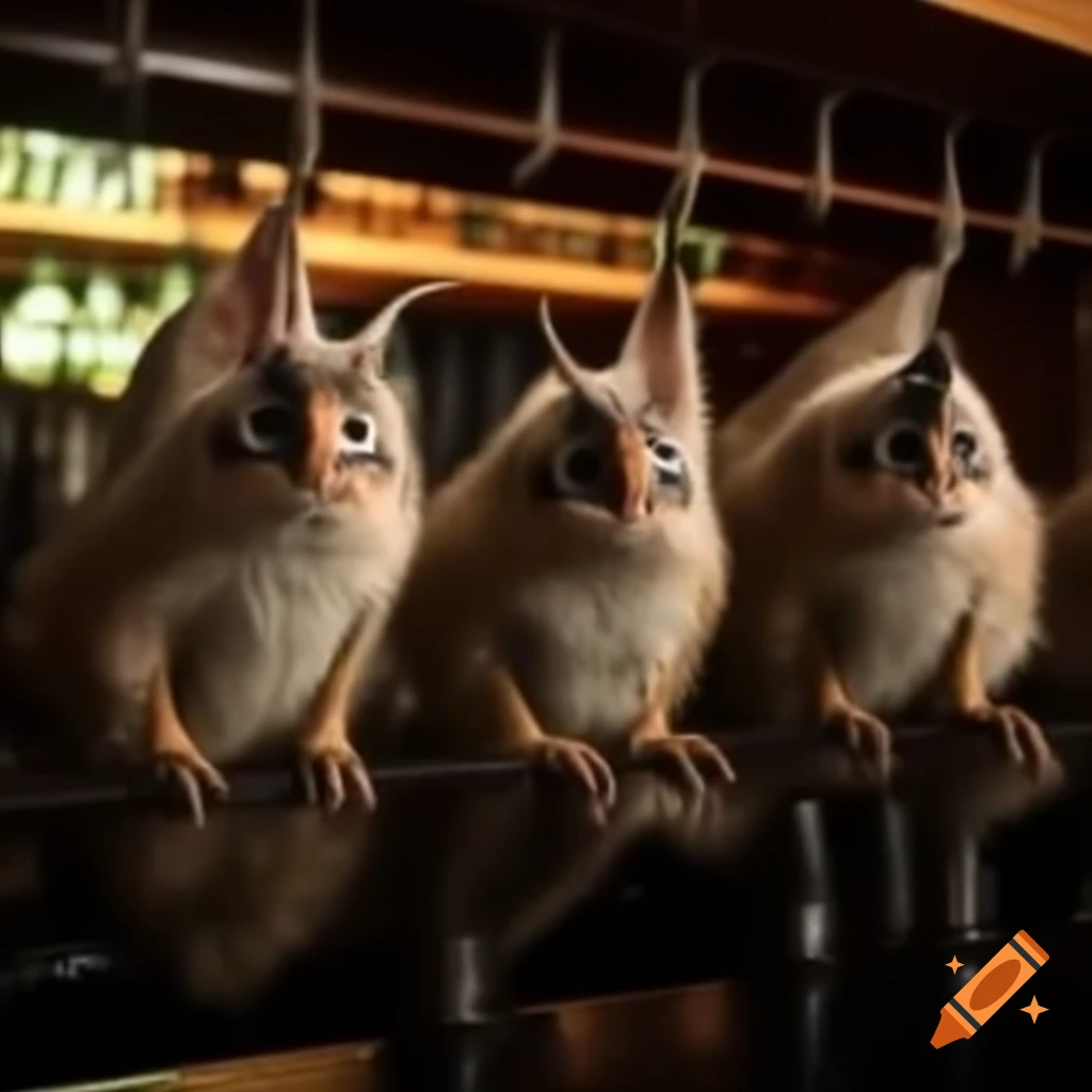 Three Barack Obama lookalikes socializing at a bar