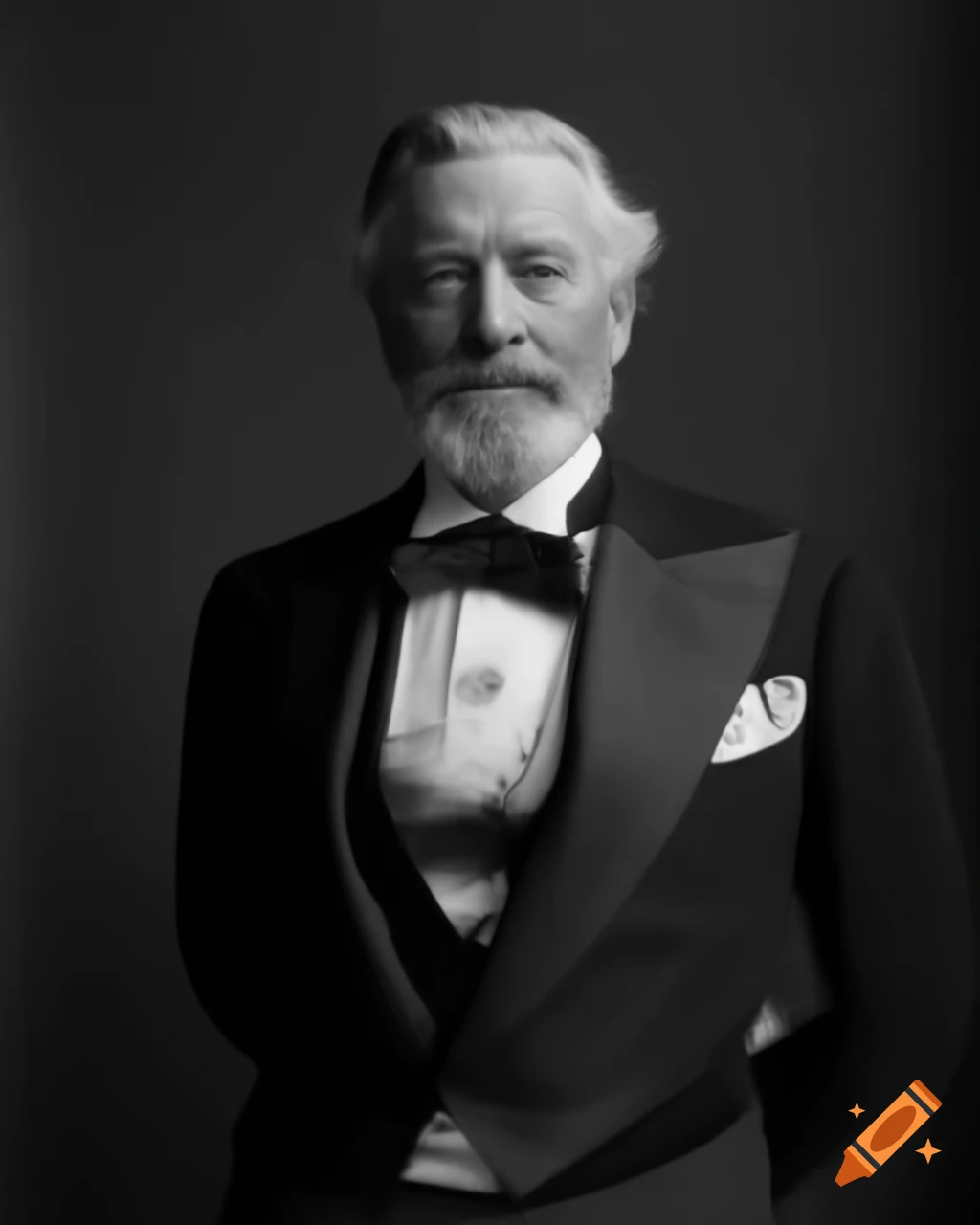 Distinguished gentleman in exquisite attire representing refined society