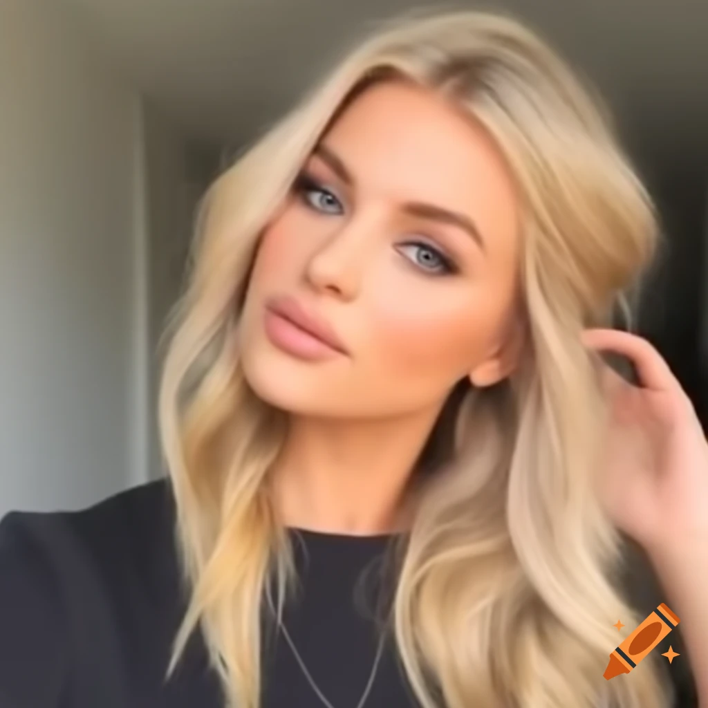 Portrait of a beautiful blonde individual