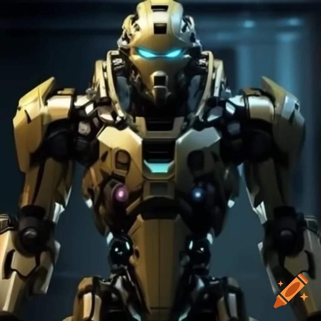 Futuristic robot enforcer design