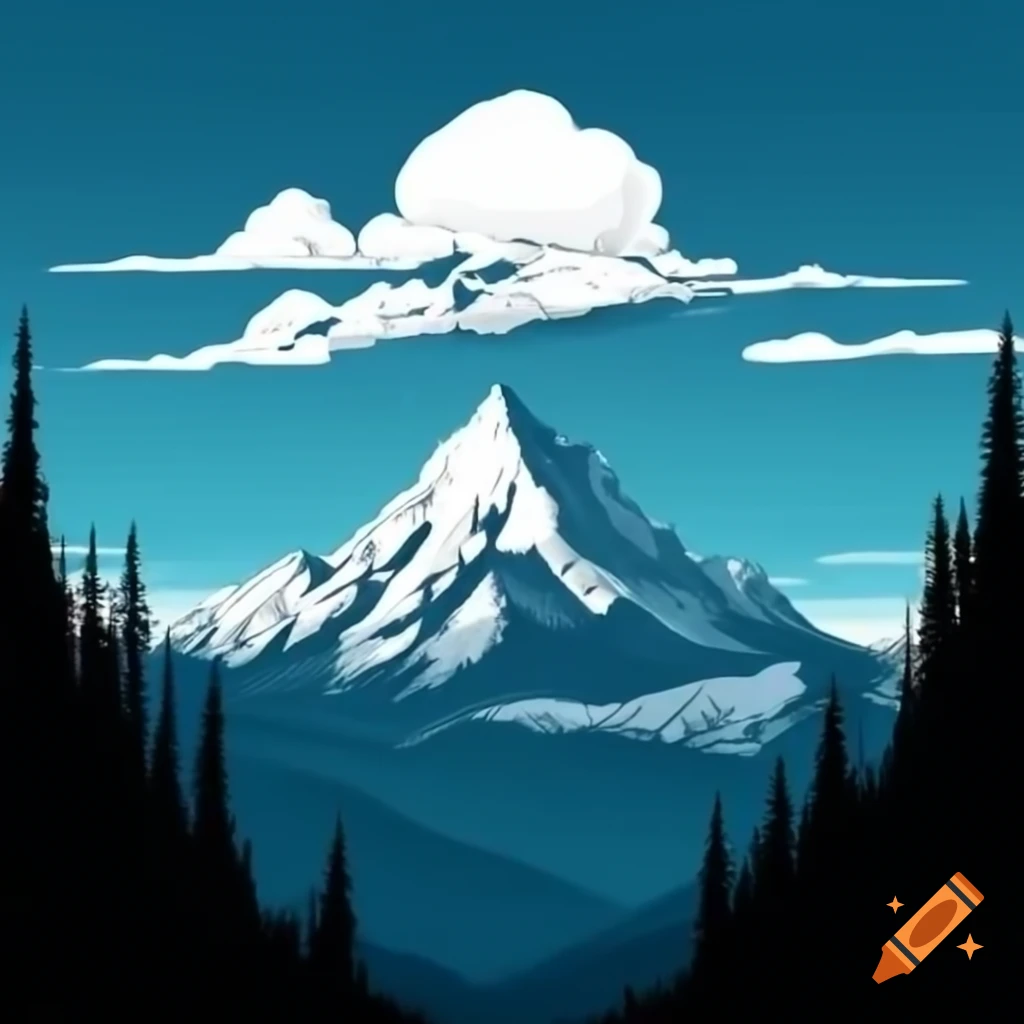 Solitary mountain landscape