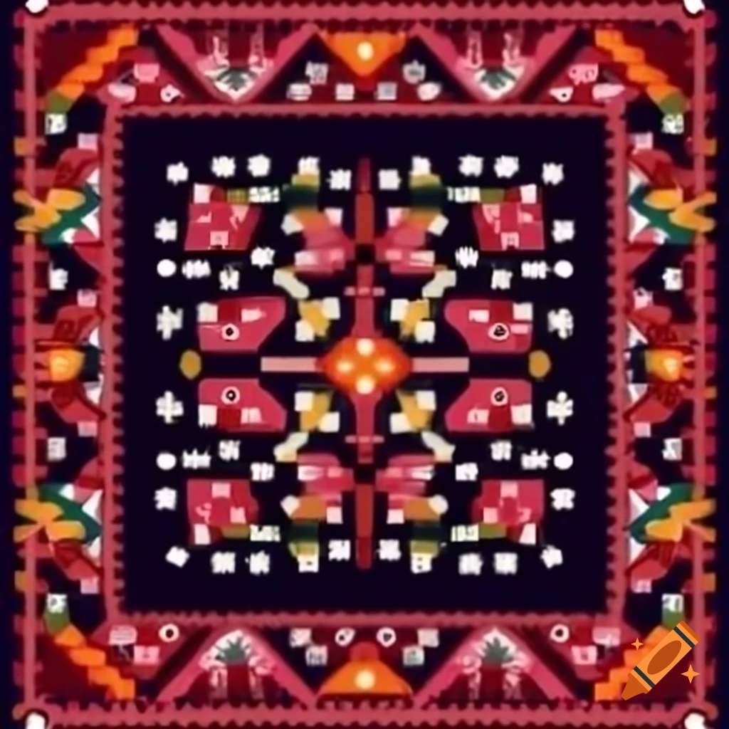 Traditional Hmong embroidery featuring intricate patterns