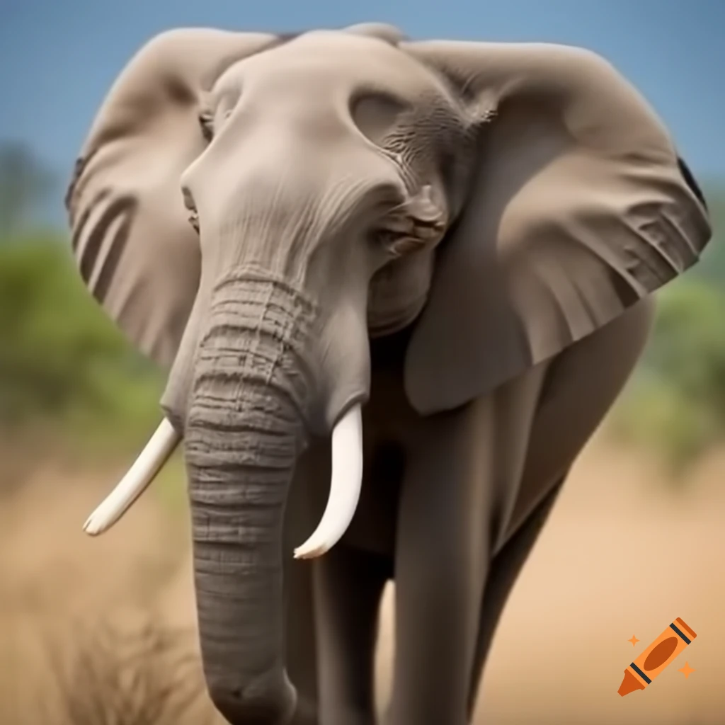 Elephant in natural habitat