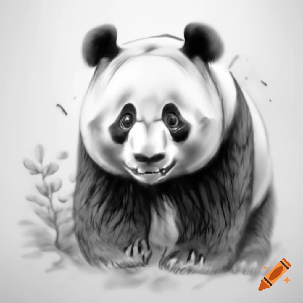 Sketch of Kung Fu Panda character