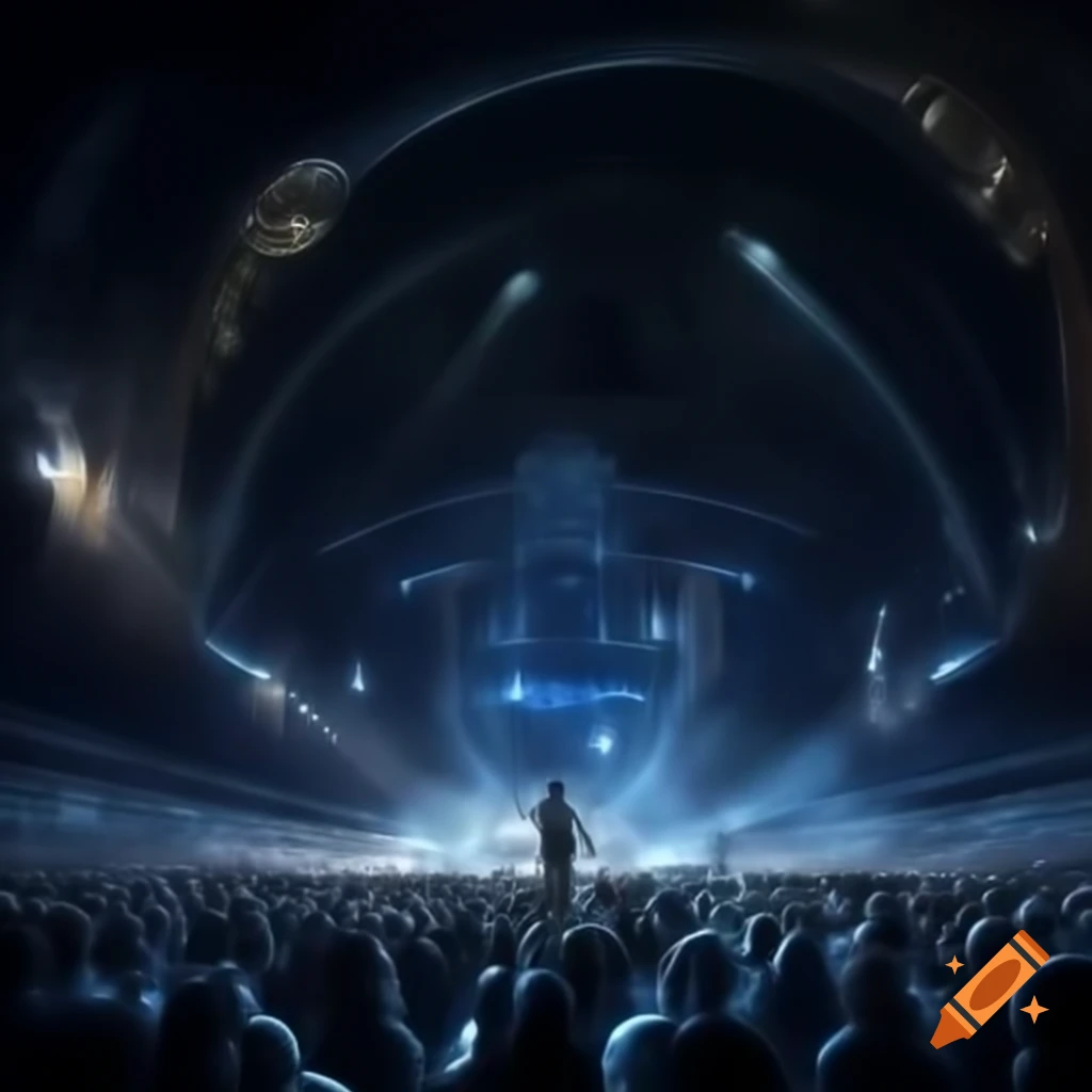Futuristic school setting for digital music single cover