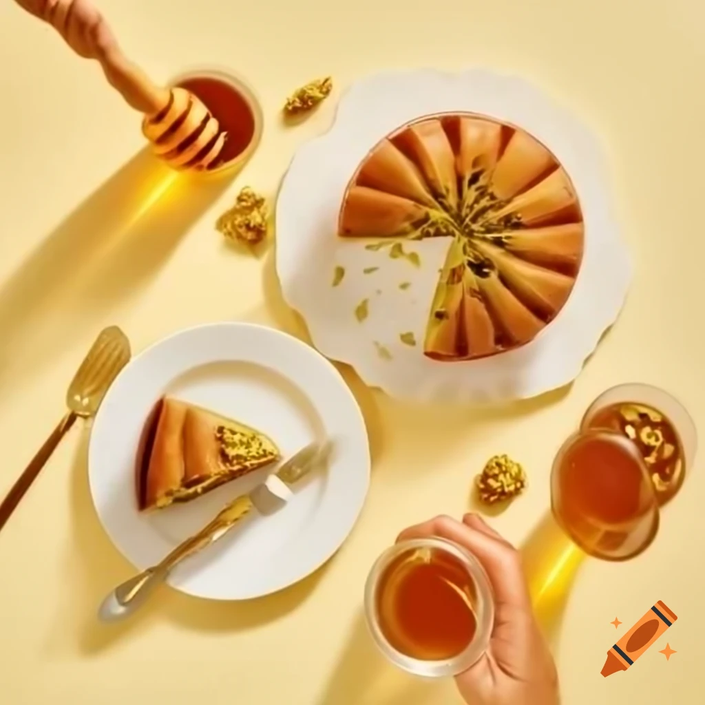 Recipe instructions for honey pistachio baklava cheesecake