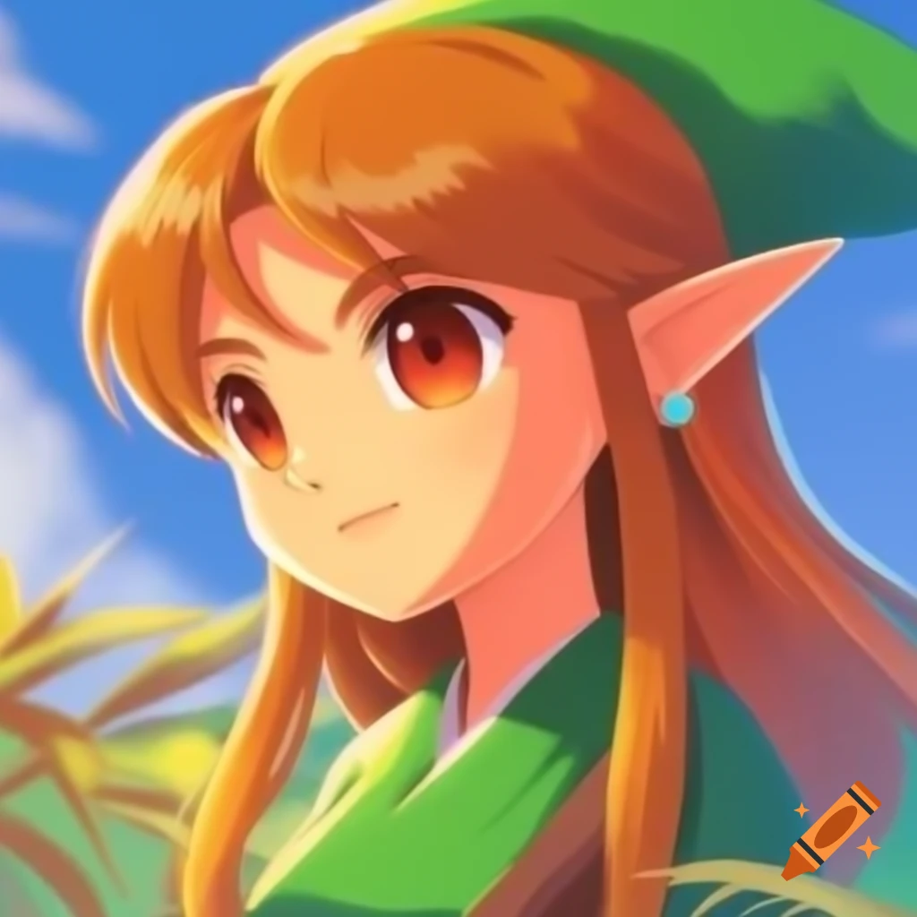 Anime depiction of two female links from legend of zelda lying on a