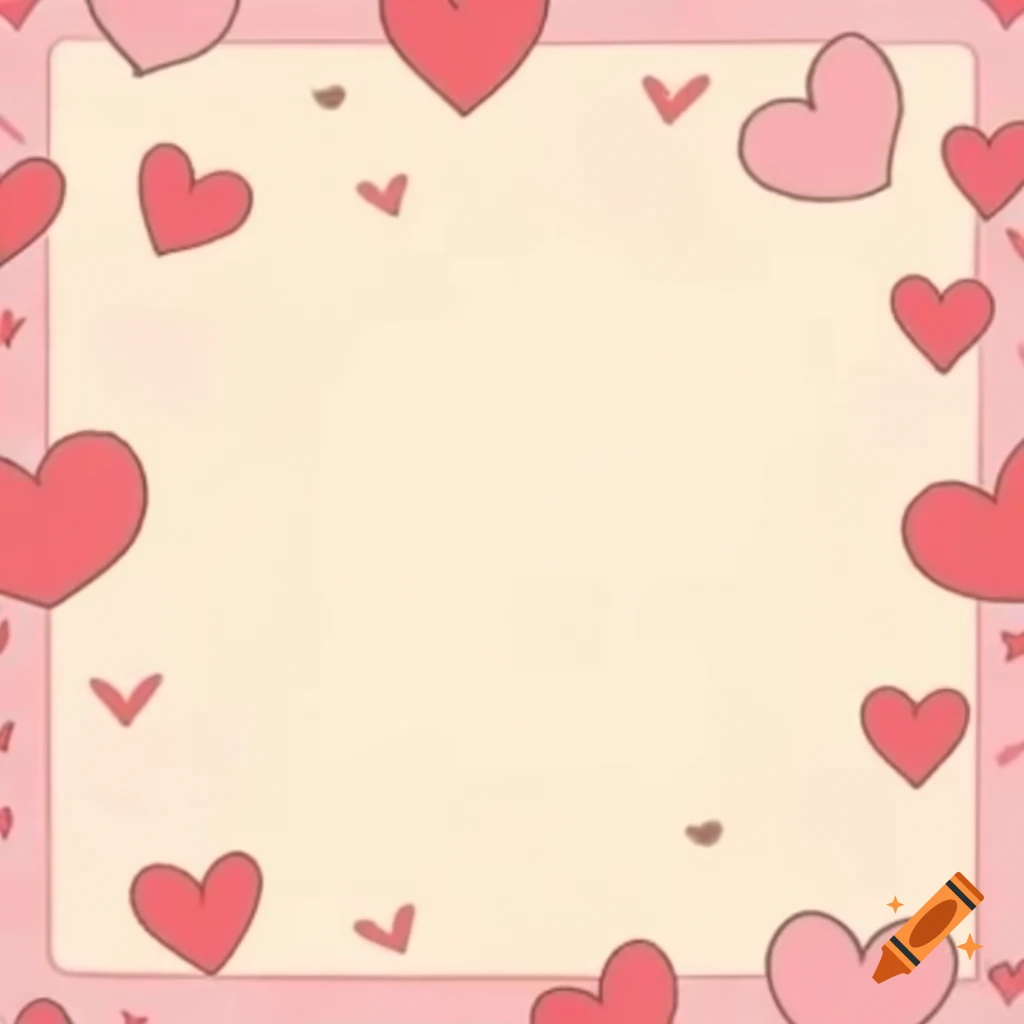 Vintage background featuring hearts and love in pastel colors