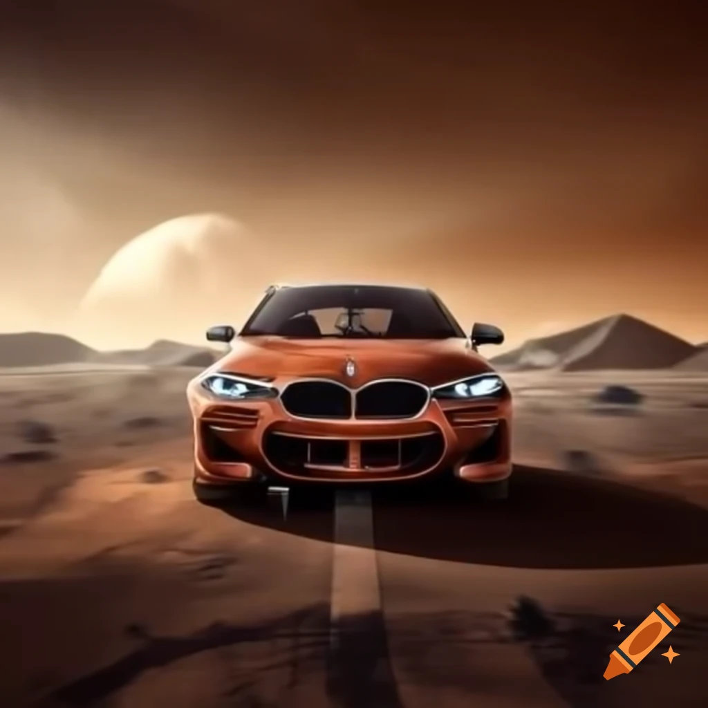 BMW vehicle on the surface of Mars
