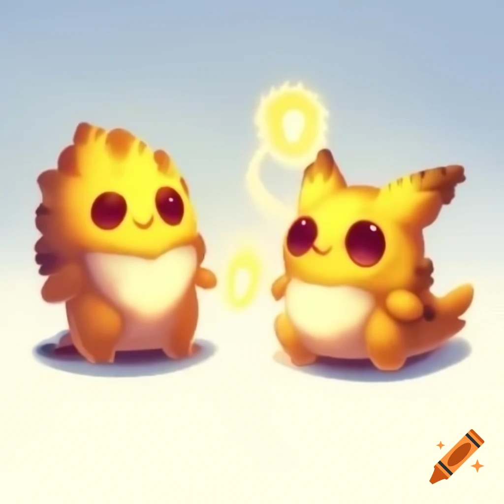Cute character creature showcasing rule of thirds and golden ratio, dressed with magical elements