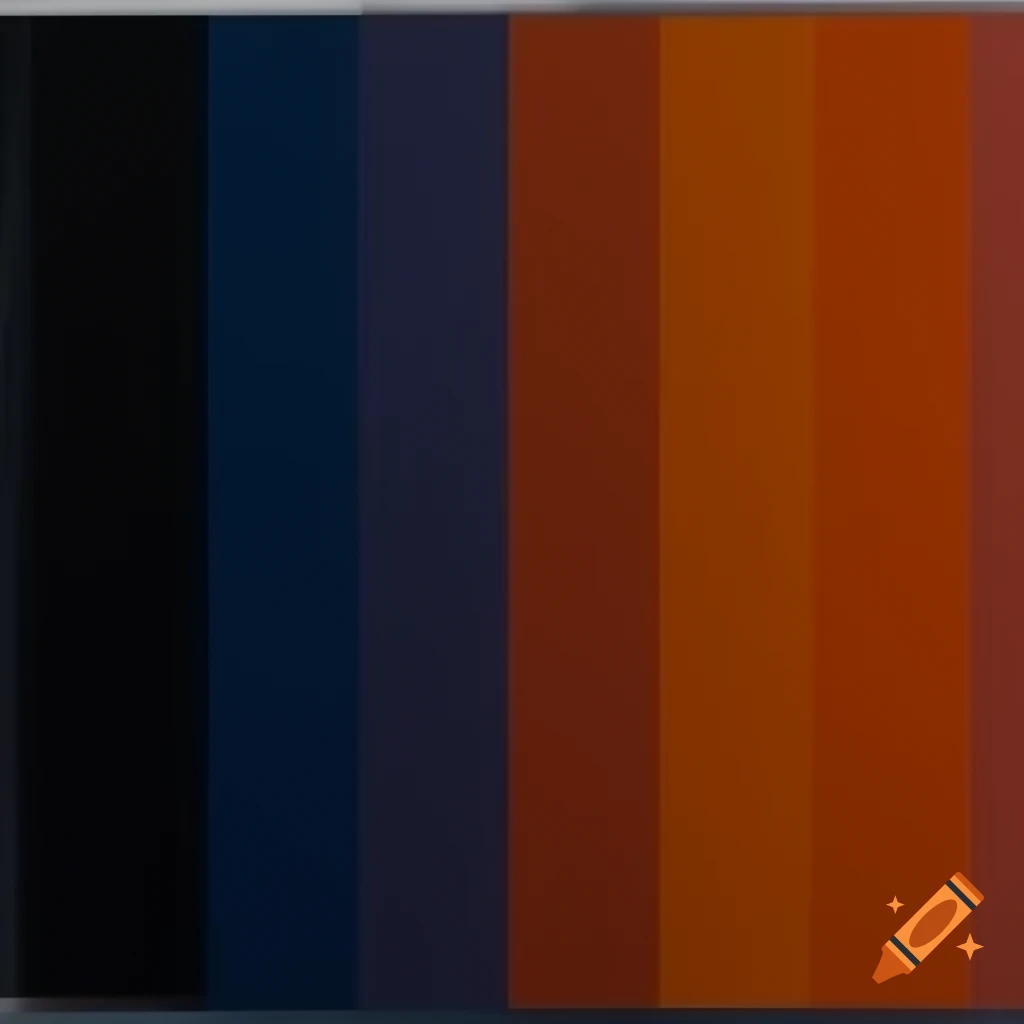 Futuristic album cover with horizontally stacked orange and blue sectors