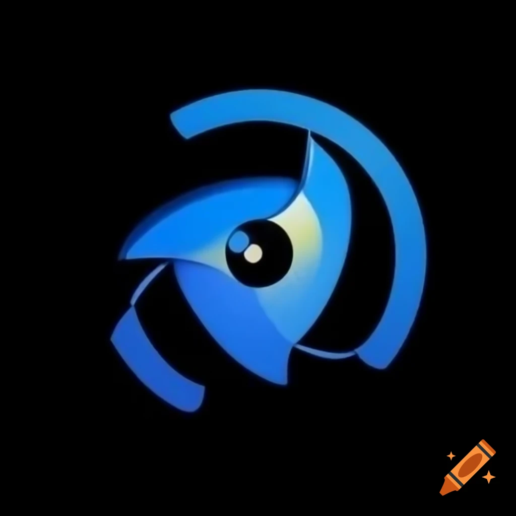 Combined iris and telephone logos on craiyon