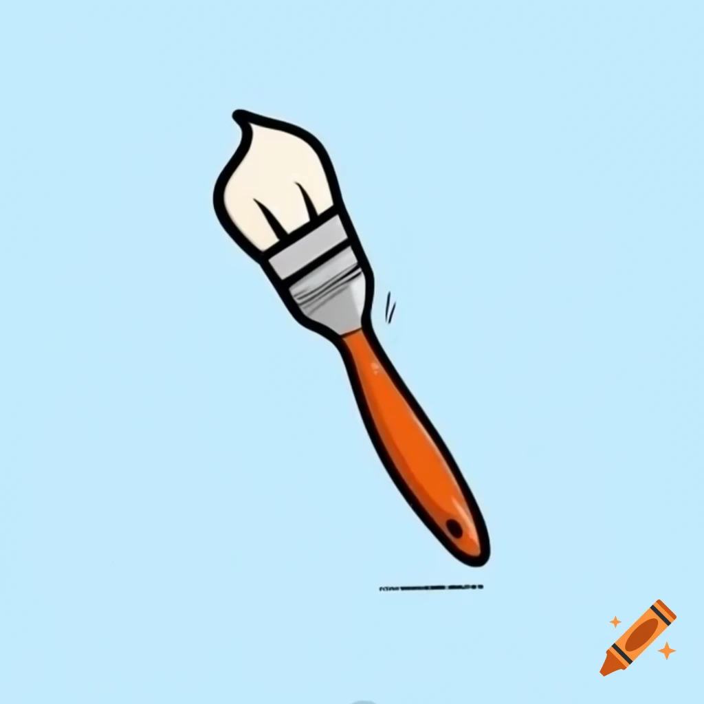 Fine paintbrush for detailed artwork