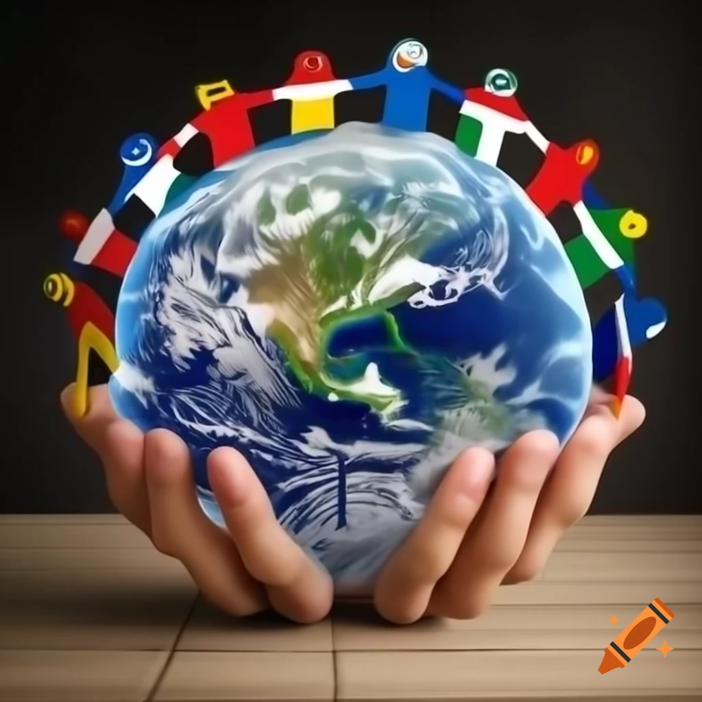 World Map Illustrating Globalization With Interconnected Continents And world-map-illustrating-globalization-with-interconnected-continents-and