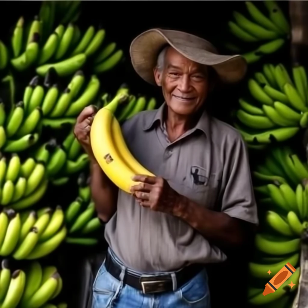 Realistic depiction of a banana man peeling himself