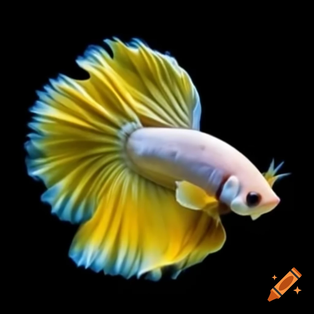 Light yellow betta fish with golden pearl spots, with overlay text '2PN BETTA THAILAND'