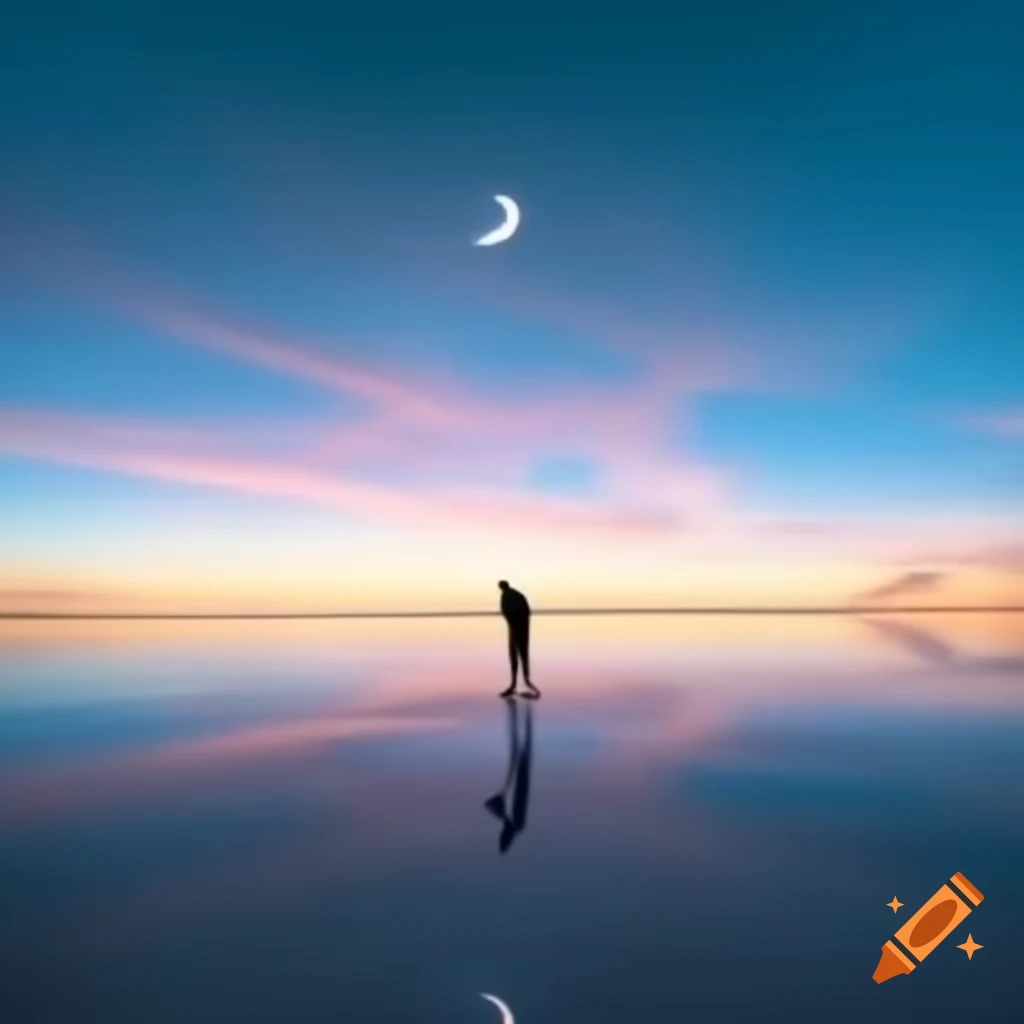 A man jumping on the moon
