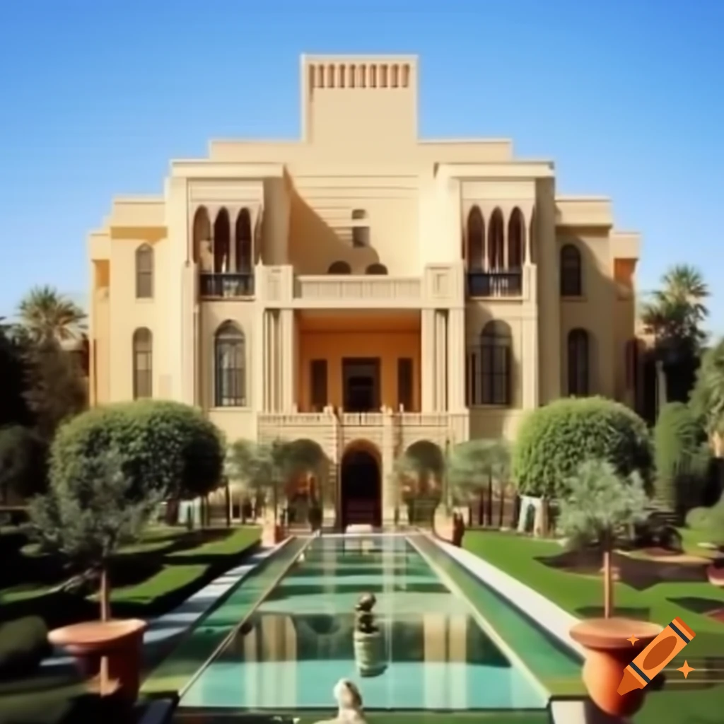 Art Deco representation of the Hanging Gardens of Babylon