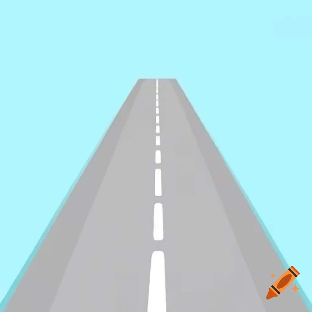 Horizontal view of a highway with median protective walls