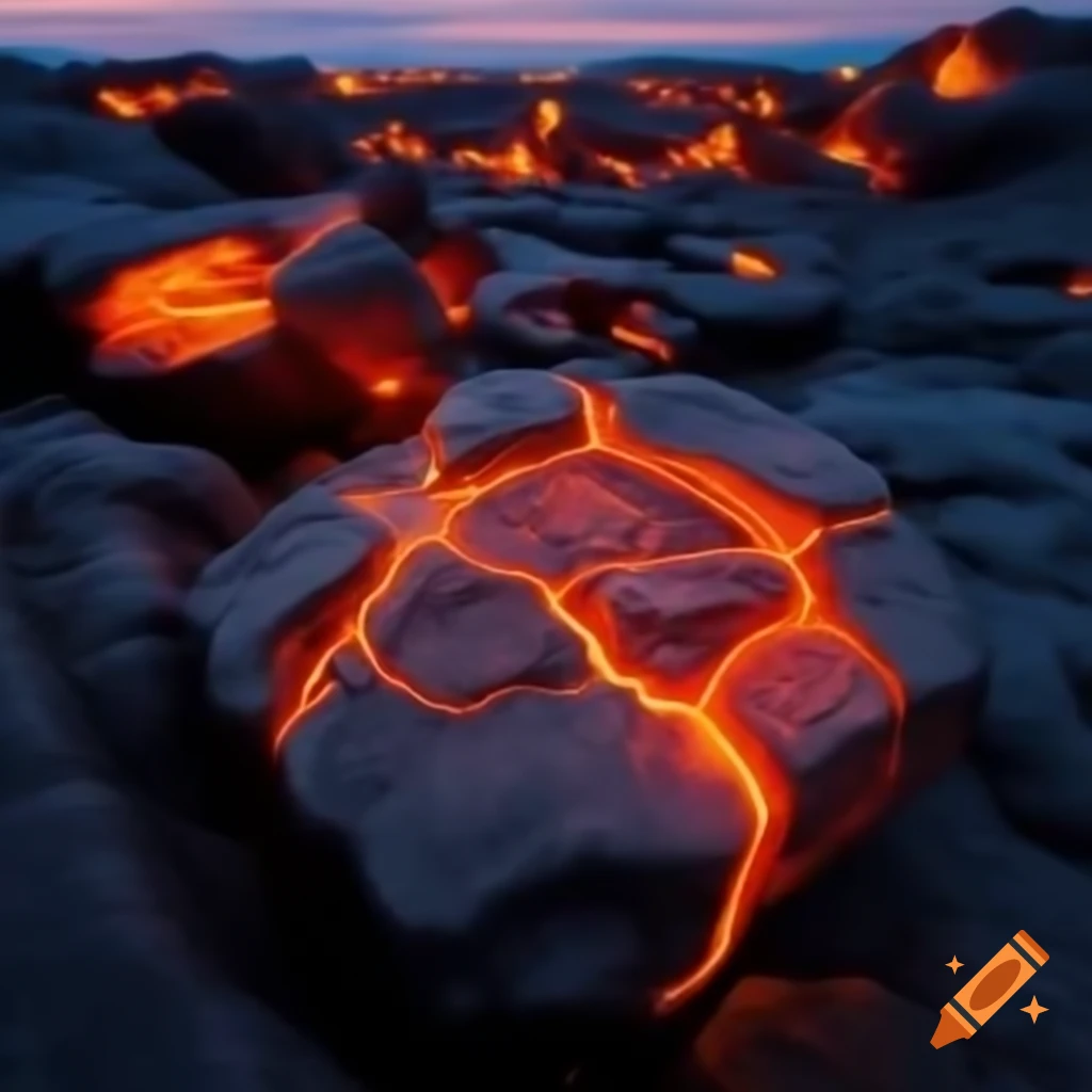 Lava rock formation