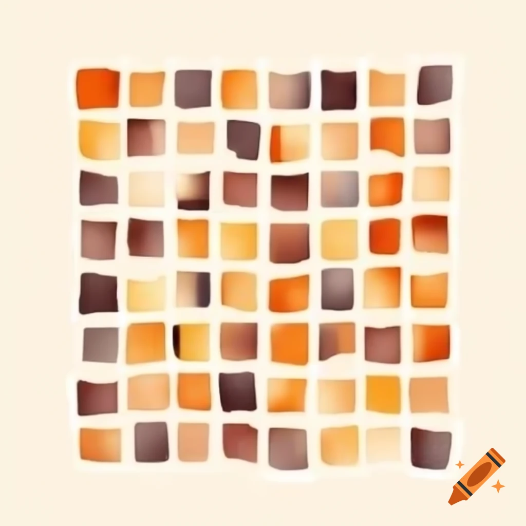 Blocky screenprint artwork inspired by fall season