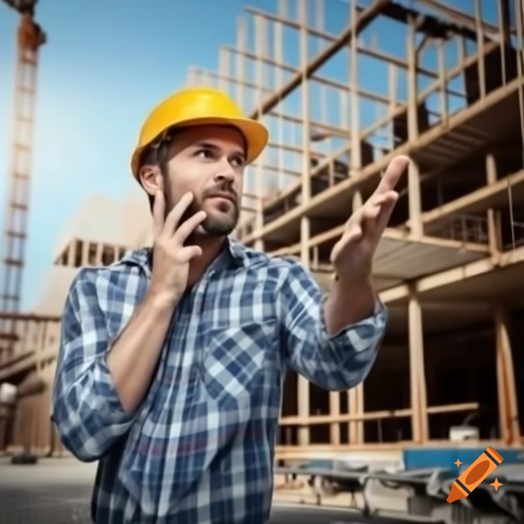 Construction site with disorganized machinery and materials