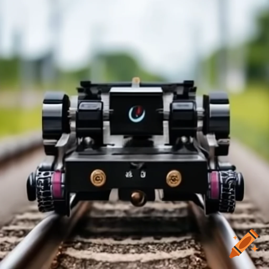 Compact robotic device designed for cleaning train tracks