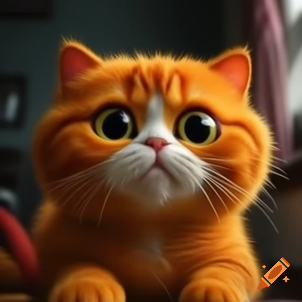 Orange cat lounging peacefully