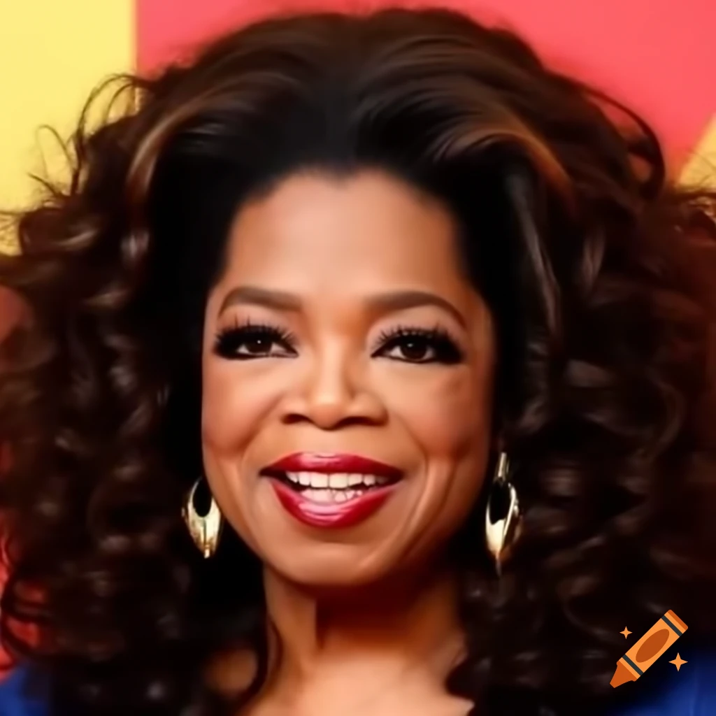 Oprah Winfrey watching television