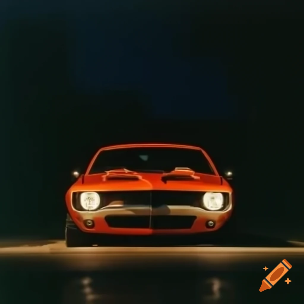 Dodge vehicle at night with ambient lighting