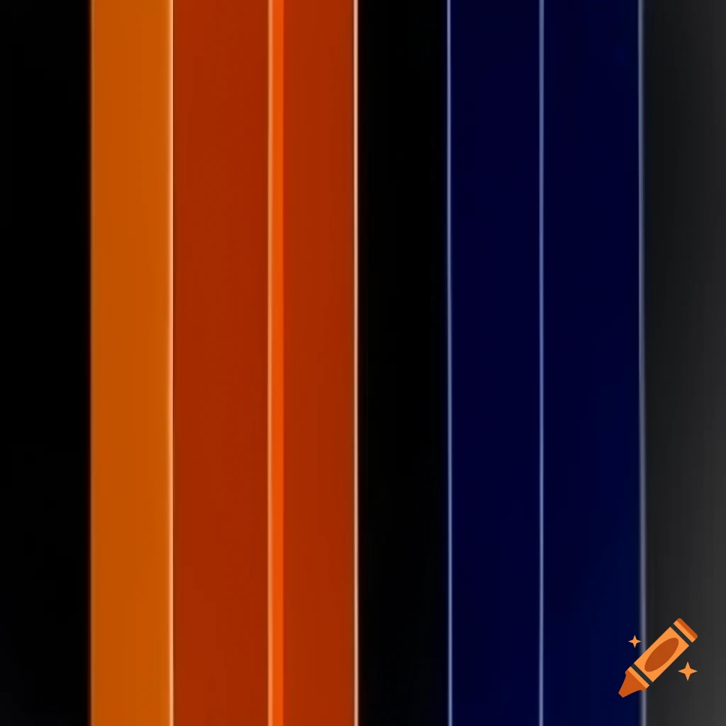 Futuristic album cover with horizontally stacked orange and blue sectors