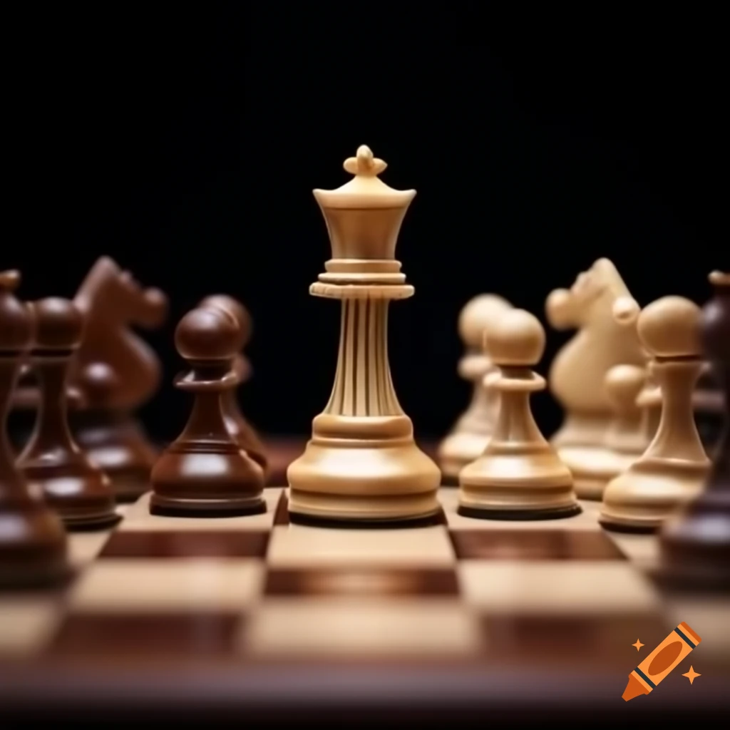 Strategic chess move on board