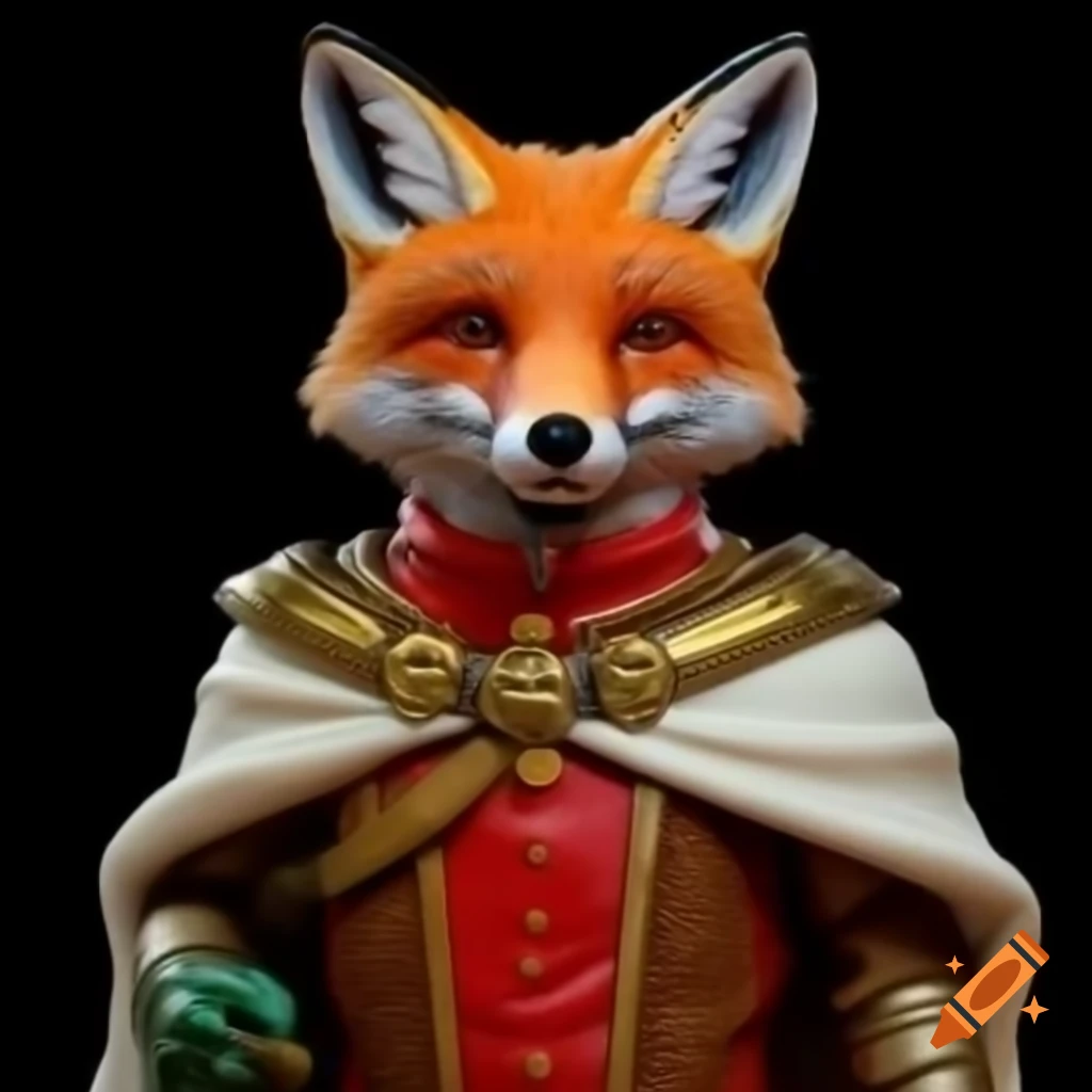 Fox in 1500 prince costume, resin figure