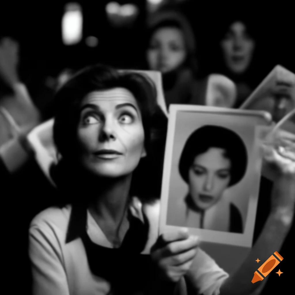 Uncanny depiction of a woman with surreal images
