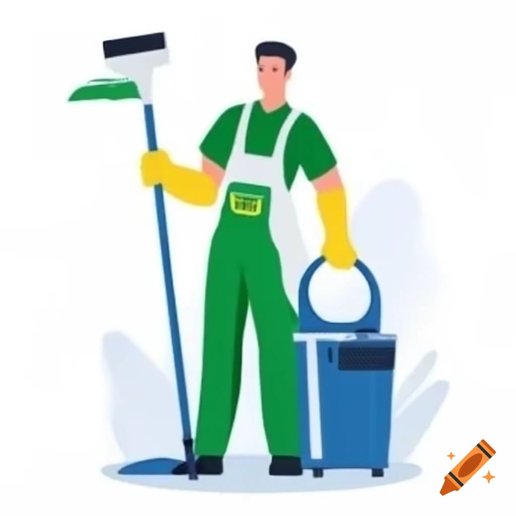 Happy gardener tending to a garden with plants against a white