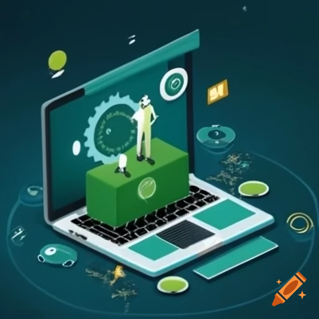 Corporate graphic showcasing improved HR page for usability and report generation