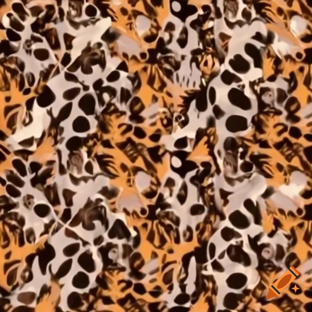 Intricate animal print pattern with vibrant colors and magical design